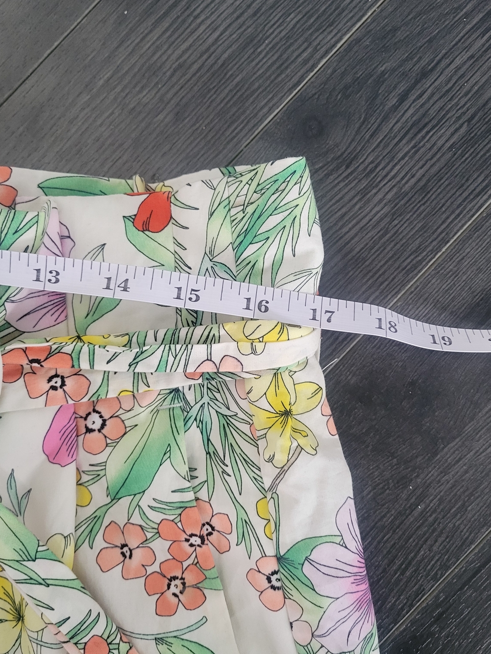 🎈ZARA Woman Wide-leg Floral High Waist Pants XL Spring Boho-chic - Picture 12 of 13
